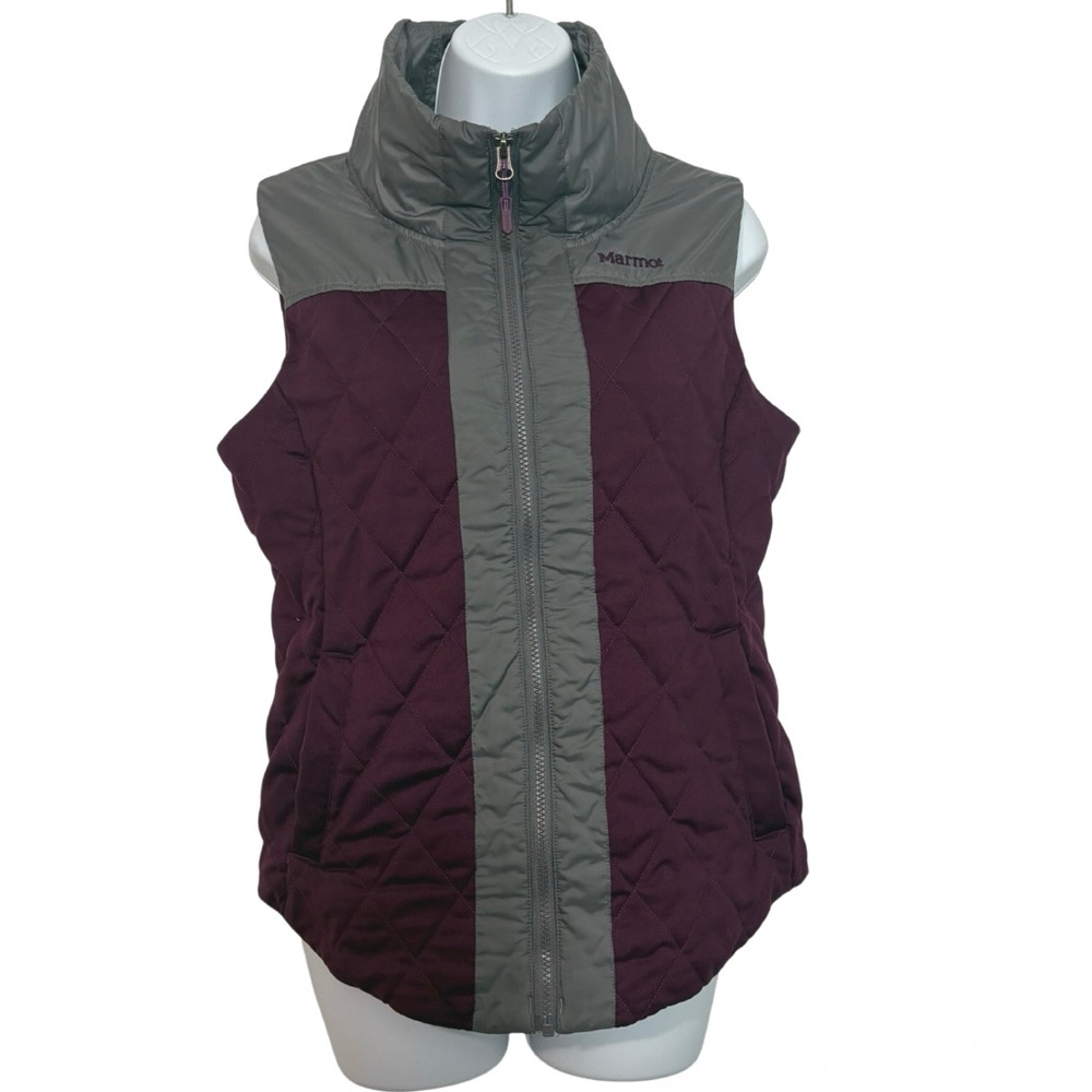 Marmot Women's Abigal Two-Tone Quilted Vest SzM Outdoor Hiking Camping